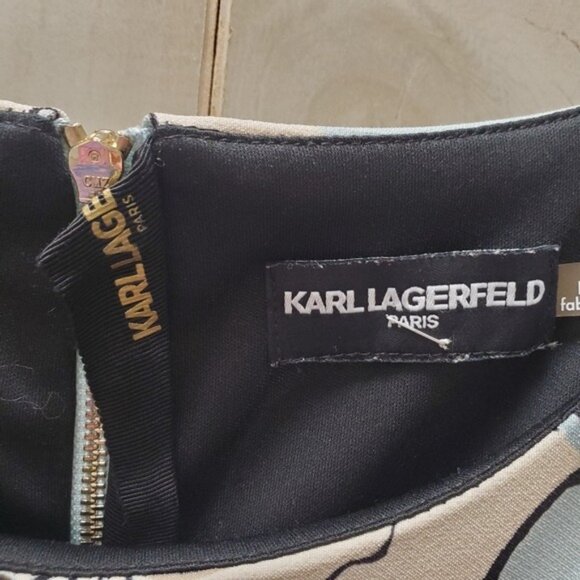 Karl Lagerfeld Paris Shift Dress Floral Stretch - Picture 11 of 12